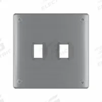 LEGRAND Wall Plate: Toggle, 2 Gang, Silver, Jumbo Size (MPN WSP62S1PS). Key specifications — Brand: LEGRAND; Material: Stainless Steel; Includes: Torx Security Screws.
