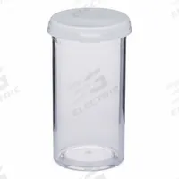 APPROVED VENDOR Vial with Cap: Sample, Polystyrene, 25.88 mL, 31.75 mm Body Dia, Non-Sterile, Round (MPN VIAL-7C). Key specifications — Self-Standing: Self-Standing; Brand: APPROVED VENDOR; Vial Type: Sample; Body Color: Colorless; Includes Closure: Yes; Bottom Shape: Round; Thread Location: External.