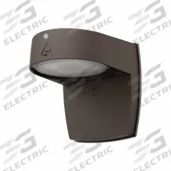 LED Entry Light: LED, 800 lm, 3000K/4000K/5000K, 9.5 W, 120V AC, Type V, 5 3/8 in Overall Ht (MPN OSC LED SWW2 120 PE DDB M4). Key specifications — Housing Color: Bronze; Color Temperature: 5000K.