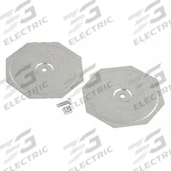 RACO Knockout Seal: Steel, 4 in Conduit Hole Size, Steel, Zinc Electroplated, (2) Discs/Bolt and Nut (MPN 1041). Key specifications — Brand: RACO; Finish: Zinc Electroplated; For Hole Type: Knockouts; Includes: Bolt and Nut; Material: Steel.