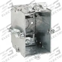 RACO Electrical Box: Steel, Steel Material & Nominal Size, 1 Gangs, 2 1/2 in Box Dp, 2 5/8 in Box Wd (MPN 523). Key specifications — Brand: RACO; Bracket Style: Without Bracket; Clamp Style: KO.