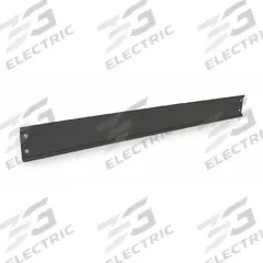 PRO-LINE Bin Rail: 5 in Overall Ht, 60 in Overall Wd, 1 1/2 in Overall Dp, Black, Steel, 5 in (MPN BBH60). Key specifications — Includes Mounting Hardware: Yes; Color: Black.