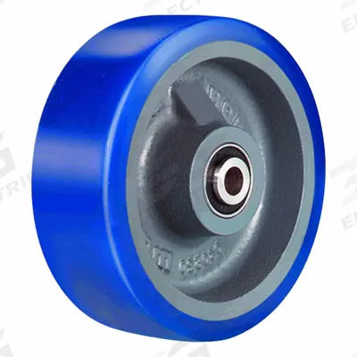 HAMILTON Caster Wheel: 6 in Wheel Dia., 1 1/2 in Wheel Wd, Polyurethane, 680 lb Load Rating - Easy-Roll Polyurethane Tread on Steel Core Wheels
