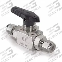 HAM-LET Manual Two-Way Ball Valve: 1/4 in, 316 Stainless Steel, Straight, Compression x Compression (MPN H-6800-SS-L-8MM-ICRS). Key specifications — Brand: HAM-LET; Handle: Lever.