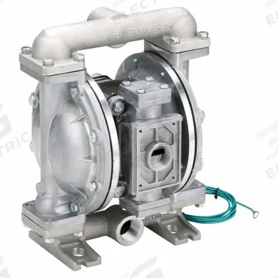 SANDPIPER Double Diaphragm Pump: Aluminum Body, 1 in, NPT, 45 gpm, 231 ft Max. Head - Aluminum Housing Natural Gas-Operated Double Diaphragm Pumps