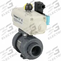 HAYWARD FLOW CONTROL Pneumatically Actuated Two-Way Ball Valve: 1 in, PVC, Full Port Ball Port (MPN PSSTBH110STVA9). Key specifications — Brand: HAYWARD FLOW CONTROL; Pilot Solenoid Voltage: Not Included.