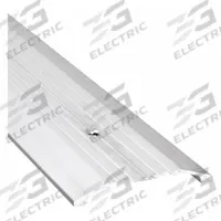 NATIONAL GUARD Door Threshold: Saddle, Aluminum, 4 ft Lg (MPN 424-4). Key specifications — Brand: NATIONAL GUARD; Transition Type: Fluted.