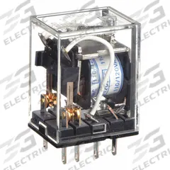 OMRON General Purpose Relay: Socket Mounted, 5 A Current Rating, 120V AC, DPDT, 8 Pins/Terminals (MPN MY2Z-AC110/120). Key specifications — Brand: OMRON; Base Type: Square; Mounting Style: Plug-In; Pin Shape: Flat; Electrical Connection: Quick-Connect; Manufacturer Part Number: MY2Z-AC110/120; Operating Current: 2 A at 24V DC (Inductive Load); Series: MY Series.