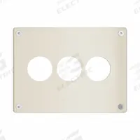LEGRAND Wall Plate: Single Circular Opening, 3 Gang, Ivory, Jumbo Size (MPN WSP03N911IVYPS). Key specifications — Brand: LEGRAND; Material: Steel; Includes: Torx Security Screws.