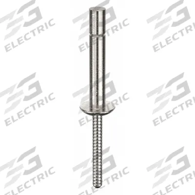 GESIPA Blind Rivet,1 13/100" L,1/4" dia,PK500: Inch, 1 1/8 in Overall Lg, 1 1/8 in Body Lg - Domed-Head Blind Rivets
