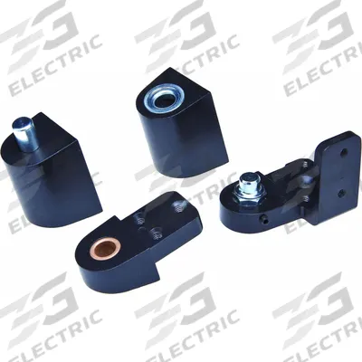 KABA ILCO Pivot Hinge: Aluminum, 2 11/16 in Leaf Ht - Half Surface-Mount Pivot Hinges
