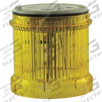 EATON Tower Light Module: Steady, 24V AC/24V DC, Yellow, 73 mm Overall Dia, 3 in Overall Ht, SL4 (MPN SL7-L24-Y). Key specifications — Brand: EATON; Compatible with Series: SL4; Lens Color: Yellow; Operating Voltage: 24V AC; Manufacturer Part Number: SL7-L24-Y.