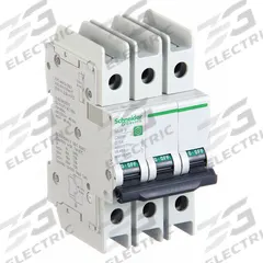 SCHNEIDER ELECTRIC IEC Miniature Circuit Breaker: 1 A Amps, 14kA at 120/240V AC, Screw Clamp, D (MPN M9F43301). Key specifications — DC Voltage Rating: Not Rated; Max. AIR Rating: 14kA at 120/240V AC; Terminal Connection: Screw Clamp; Brand: SCHNEIDER.