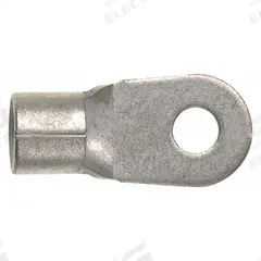 PANDUIT Ring Terminal: Bare, 3/8 in Stud Size, 6 AWG to 6 AWG Wire Sizes, 2,000 V (MPN P6-38R-T). Key specifications — Brand: PANDUIT; Barrel Style: Serrated.