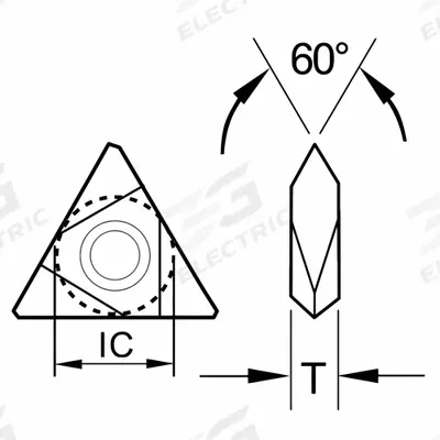 ULTRA-DEX USA Triangle Turning Insert: TNMC-43NV (MPN 913-000-471) - Triangle (T) Indexable Turning Inserts