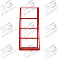 APPROVED VENDOR Bar Rack: Standalone, 39 1/4 in x 24 in x 84 in, 4 Bays, Red, Vertical (MPN VBR-8436-17T-D9316). Key specifications — Rack Configuration: Standalone; Usable Bay Dimensions WxD: 13-1/4 x 10 in; Orientation: Vertical; Color: Red; Brand: APPROVED VENDOR.
