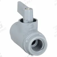 APPROVED VENDOR Manual Two-Way Ball Valve: 1/4 in, PVC, Straight, FNPT x FNPT, Full Port Ball Port (MPN 3992290). Key specifications — Brand: APPROVED VENDOR; Handle: Wedge.