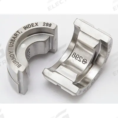 BURNDY Upper and Lower Crimping Die: 300 kcmil Copper Lug/4/0 AWG Aluminum Lug, YA-A/YS-A - Burndy Replacement Crimping Dies