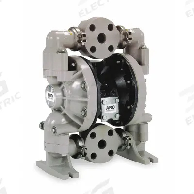 ARO Double Diaphragm Pump: Polypropylene Body, 1 1/2 in, Flange Connection - Polypropylene Housing AODD Pumps