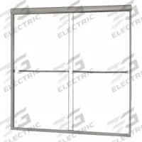 FOREMOST Tub Door: Frameless, 60 in Overall Ht, Clear Tempered Glass, 1/4 in Glass Thick (MPN CVST6060-CL-BN). Key specifications — Brand: FOREMOST; Door Frame Finish: Brushed Nickel.