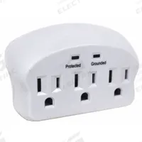 APPROVED VENDOR Plug Adapter: 3 Outlet, 0 USB Ports, White (MPN 52NY48). Key specifications — Brand: APPROVED VENDOR; Adapter Voltage Rating: 125V AC.