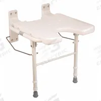 HEALTHSMART Shower Bench: Plastic, 16 in Max. Seat Wd, 250 lb Wt Capacity (MPN 522-3700-1900)