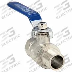 APPROVED VENDOR Manual Two-Way Ball Valve: 3/4 in, Nickel-Plated Brass, Straight, MNPT x FNPT, Lever (MPN G-MPC-75). Key specifications — Brand: APPROVED VENDOR; Handle: Lever.