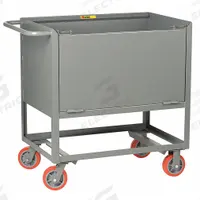 LITTLE GIANT Raised-Platform Box Truck: 1,200 lb, 41 in L x 24 in W x 40 in H, Flat, 1 Shelves, Gray (MPN RPDS-2436-5PY). Key specifications — Material: Steel; Color: Gray; Brand: LITTLE GIANT; Caster/Wheel Configuration: (2) Rigid.
