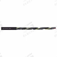CHAINFLEX Control Cable: 16 AWG, 25 Conductors, Order by the Foot, PUR Jacket, 600 V (MPN CF890-15-25). Key specifications — Conductor Material: Copper; Conductor Configuration: Single; Minimum Bend Radius Factor - Fixed: 7 x OD; Minimum Bend Radius Factor - Flexible: 10 x OD; Includes Ground: Yes; Minimum Bend Radius Factor - E-Chain: 12.5 x OD; Resistance Properties: Flame Retardant; Standards: CEI 20-35.