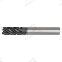 WIDIA HANITA Square End Mill: Carbide, AlTiN Coated, 5 Flute, 16 mm Mill Dia, 32 mm LOC, 100 mm OAL (MPN 57N816006MT)