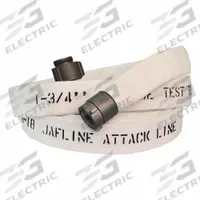 JAFLINE Fire Hose: Double Jacket, 2 1/2 in Hose Inside Dia, 25 ft Hose Lg (MPN JL250W025-NP250). Key specifications — attr660609: NPSH; attr660602: Rocker; attr660607: Aluminum.