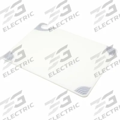 SAN JAMAR Cutting Board: 20 in Overall Lg, 15 in Overall Wd, White, Co-Polymer - Saf-T-Grip Cutting Boards