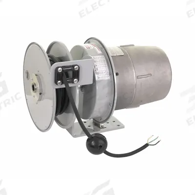 KH INDUSTRIES Extension Cord Reel: 50 ft Cord Lg, 14 AWG, Bare Wire Retractable End, SOOW - Hazardous Location Cord Reels