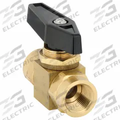 APPROVED VENDOR Manual Two-Way Ball Valve: 3/8 in, Brass, Straight, FNPT x FNPT, Std Port Ball Port (MPN G-PMFS-38). Key specifications — Brand: APPROVED VENDOR; Handle: Lever.