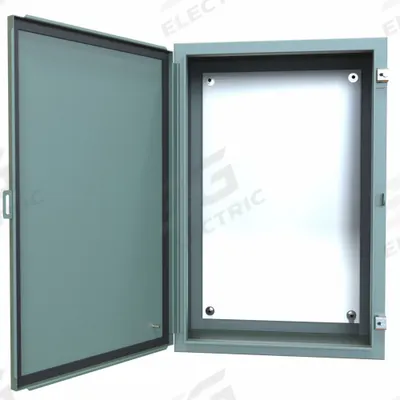 HAMMOND Electrical Enclosure: Steel, 30 in x 20 in x 10 in, NEMA 12/13, w/Panel - Steel Dust-Tight Enclosures