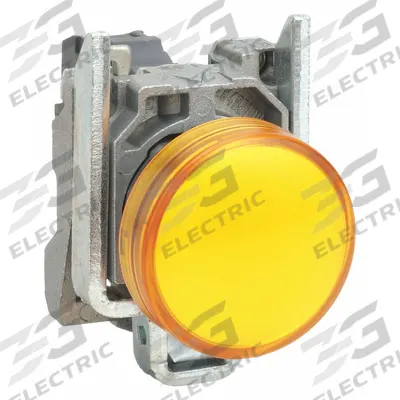 SCHNEIDER Pilot Light: 22 mm Panel Mounting Size, Orange, LED - LED Pilot-Lights