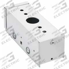 LITHONIA LIGHTING Pendant Monopoint Splice Box: 4 in Lg, 6 in Wd, 3 in Ht, For 3/4 in Rigid Conduit (MPN IBZPMP). Key specifications — Color: White; Material: Steel; Includes: Side Cover; Accessory Type: Pendant Monopoint Splice Box; For Use With: 3/4 in Rigid Conduit; Finish: Unfinished; Brand: LITHONIA LIGHTING.