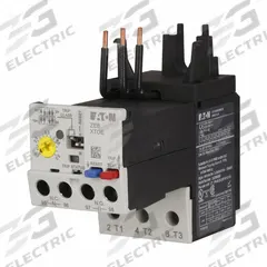 EATON Overload Relay: Electronic Protection, 3 Poles, 1NO/1NC, Phase Loss Sensitivity, Frame Size C (MPN XTOE1P6CGS). Key specifications — Brand: EATON; Auxiliary Contact Form: 1NO/1NC; Compatible Contactor Series: XT Mini Contactors; Frame Size: C; Phase Loss Sensitivity: Yes; Thermal Units Required: Not Applicable to Electronic Type Overload Relays; Compatible Contactors: Frame Size C.