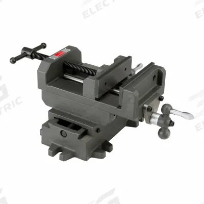 Dayton Machine Vise: 6 in Jaw Face Wd, 6 in Max Jaw Opening, 2 in Throat Dp - Cross-Slide Drill Press Vises