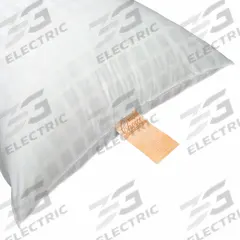 R & R TEXTILE Pillow: Cotton/Polyester, 27 in Overall Lg, 21 in Overall Wd, 22 oz Fill Wt, White (MPN X11200). Key specifications — Brand: R & R TEXTILE.