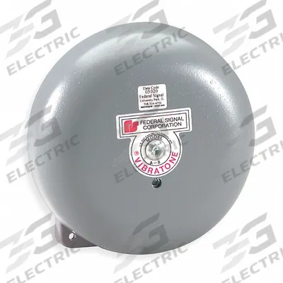 FEDERAL SIGNAL Bell: Bell Sound, 120V AC, Indoor/Outdoor - Bell Alarms
