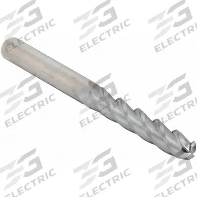 CLEVELAND Ball End Mill: Carbide, 4 Flute, 3/8" Mill Dia, 1-1/2" LOC, 6" OAL (MPN C63551) - Carbide Ball End Mills for Aluminum