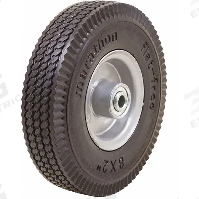 APPROVED VENDOR Flat-Free Wheel: 8 in Wheel Dia., 2 in Wheel Wd, Polyurethane - Flat-Free Polyurethane Foam Wheels