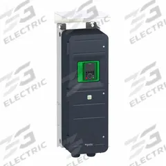 SCHNEIDER Variable Frequency Drive: In Phase Three, Out Phase Three, 60 hp, No Bypass, Programmable (MPN ATV950D45N4U). Key specifications — Style: Compact; Color: Black/Green; Output Phase: Three.