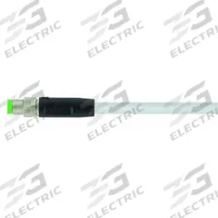 Cordset: M8 Male Straight X Bare Wire, 4 Pins, Gray, PUR, 2 m Cable Lg, 24 AWG Wire Size (MPN 7000-08011-2310200). Key specifications — Cable Jacket Color: Gray; End 1 Mounting Orientation: Straight; End 1 Gender: Male; End 1 Connection Type: M8; Cable Jacket Material: PUR; Brand: MURRELEKTRONIK; IP Rating: IP67; End 2 Connection Type: Bare Wire.