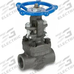 SHARPE Gate Valve: 2 in, Forged Steel, Rising, Socket x FNPT, 1,975 psi CWP, Wheel, Solid Wedge (MPN 4371003660). Key specifications — Wedge Material: 410 Stainless Steel; Brand: SHARPE; Bonnet Material: Forged Steel.