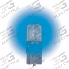 APPROVED VENDOR Compact LED Bulb: LED, Plastic Wedge (W2.1x9.5d), (T) Tubular, T3-1/4, 6.3V DC, Blue (MPN LM1006WB-B). Key specifications — Brand: APPROVED VENDOR; Voltage: 6.3V DC; Bulb Shape: T3-1/4; Light Color: Blue; Trade Number: 147, 259 ,259X, 285, 447, 555.