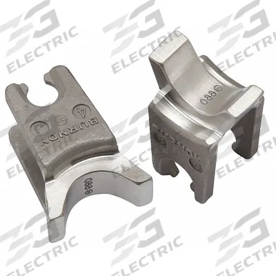 BURNDY Upper and Lower Crimping Die: 1/0 to 4/0 AWG Aluminum Lug, YA-A/YS-A, 1 Sizes - Burndy Replacement Crimping Dies