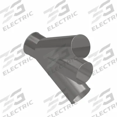 NORDFAB Dust Collection Duct and Fittings: Stainless Steel, For 8 in Duct Dia, 25 in Overall Lg - Branches