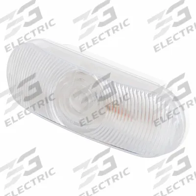 GROTE Back-Up Light: Incandescent, Backup/Reverse Light, Clear, Oval, 2 1/4 in Overall Ht - Backup/Reverse Lights